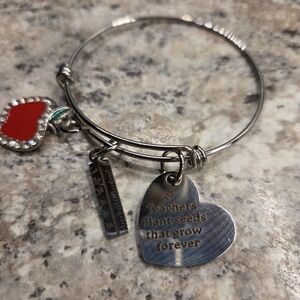 Teacher Adjustable Charm Bracelet
